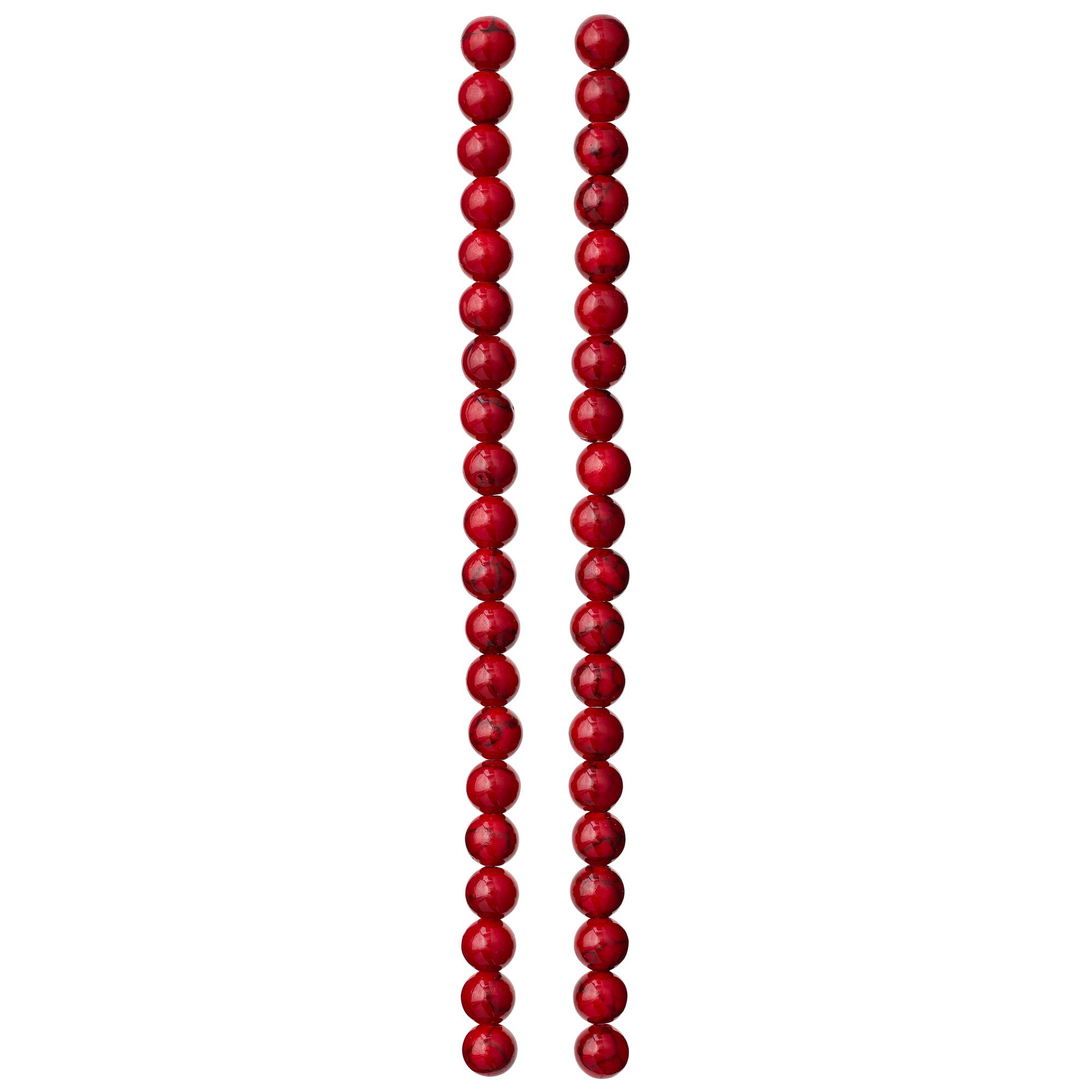 Red Quartz Round Beads, 6mm by Bead Landing™
